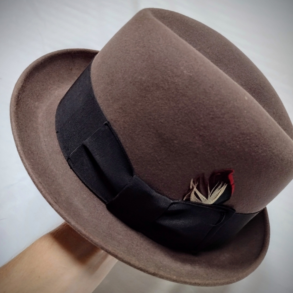 Pristine Vintage Adam Harvard '40 Fedora Fur Felt Hat Premier Quality 5th Ave NY